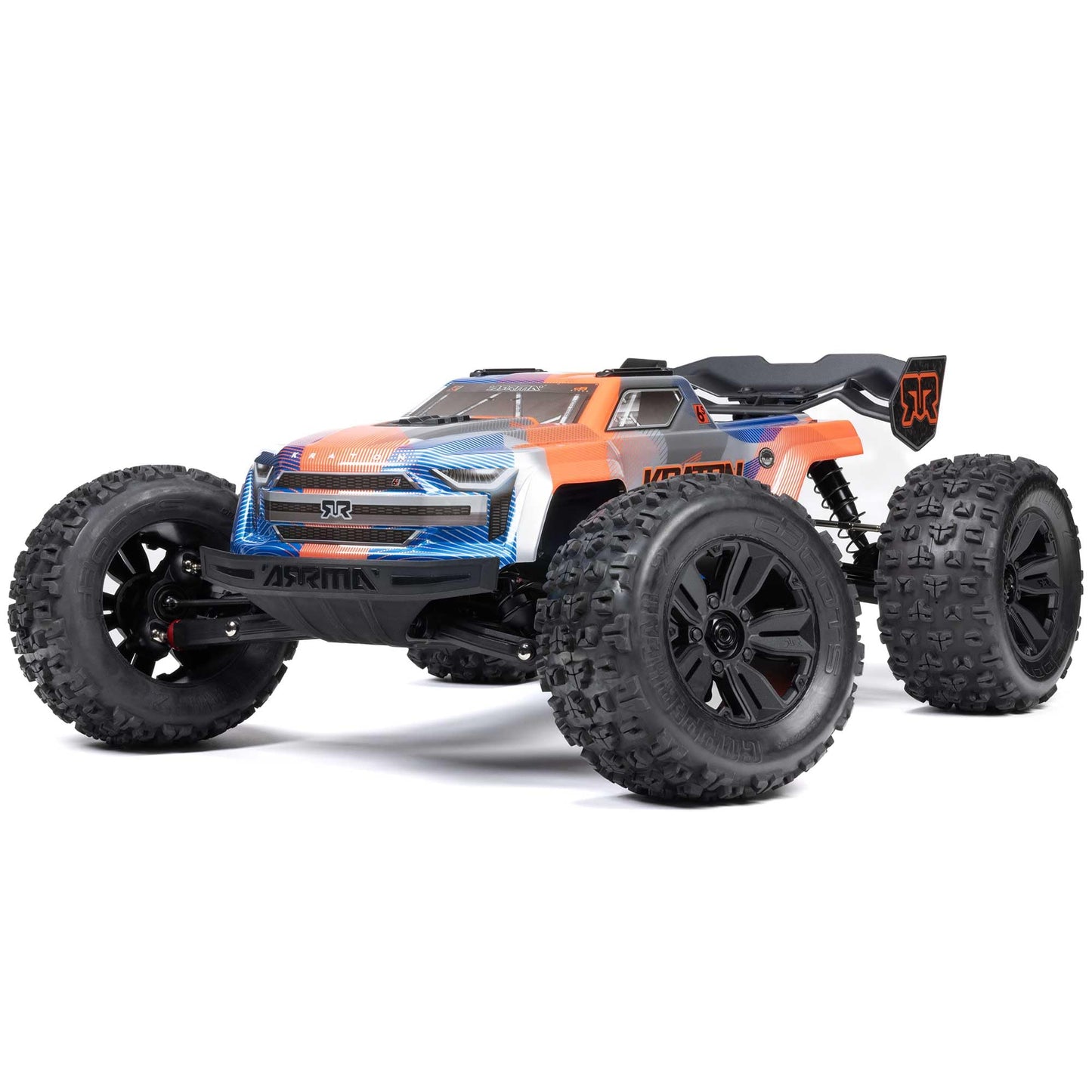 ARRMA RC Truck 1/8 KRATON 4X4 6S BLX BRUSHLESS V6 Speed Truck RTR (Lipo Battery and Charger Not Included) (Blue/Orange), ARA8608