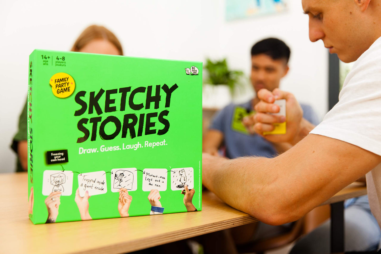 Cardinal Sketchy Stories Party Game - Fun Multicolor Drawing & Guessing Game, Model 6053583