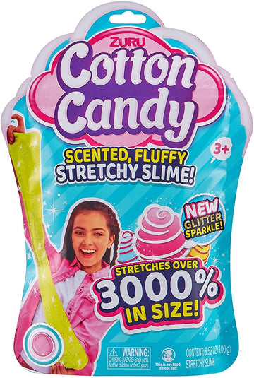 Oosh Cotton Candy Slime (Blue Bubble Gum Scent) By Zuru Scented Fluffy, Soft, Sparkle, Stress Relief, Party Favors, Super Stretc