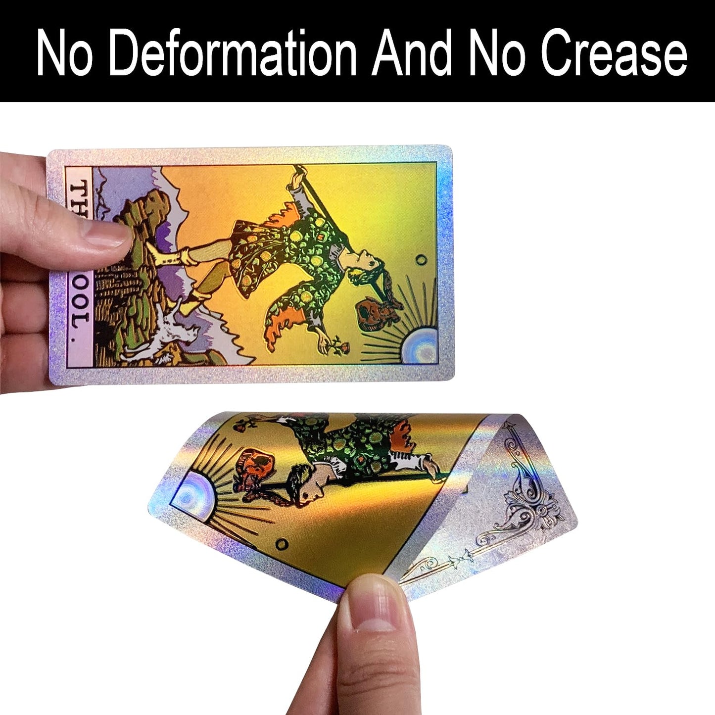 Sunhhx Tarot Cards, 78 Surface Laser Tarot Cards, Pvc Waterproof Tarot With Guidebook Set For Beginners And Experts Readers