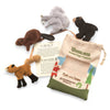 Folkmanis Woodland Animal Finger Puppet Set, Multicolor, 8' (2769)