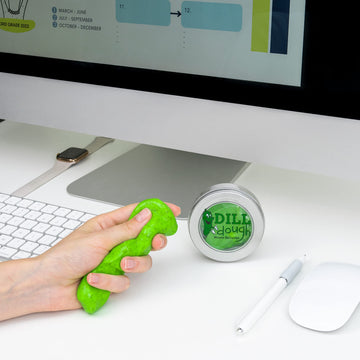 Gears Out Dill Scented Stress Putty - Green Plastic Fun Gift for Adults