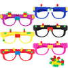 Lemicin 12 Pcs Building Bricks Glasses Building Blocks Games For Kids Birthday Party Favors Supplies, Boys Girls Carnival Party