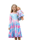 Bow Dream Cute Girl Dress And Matching American Girl Doll Clothes Accessories For Girls Dresses Size 150