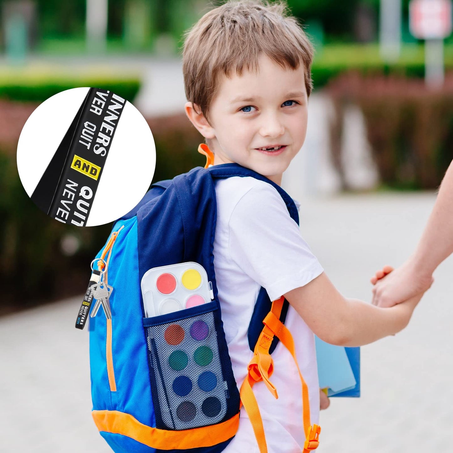 Junkin 36 Pieces Football Party Favors Football Silicone Keychains Gift Senior Night Game Accessories Party Supplies