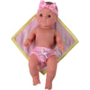 U. S. Toy 12" Baby Tender Touch Doll - Latino, Plastic with Blankie, Model UNI-202