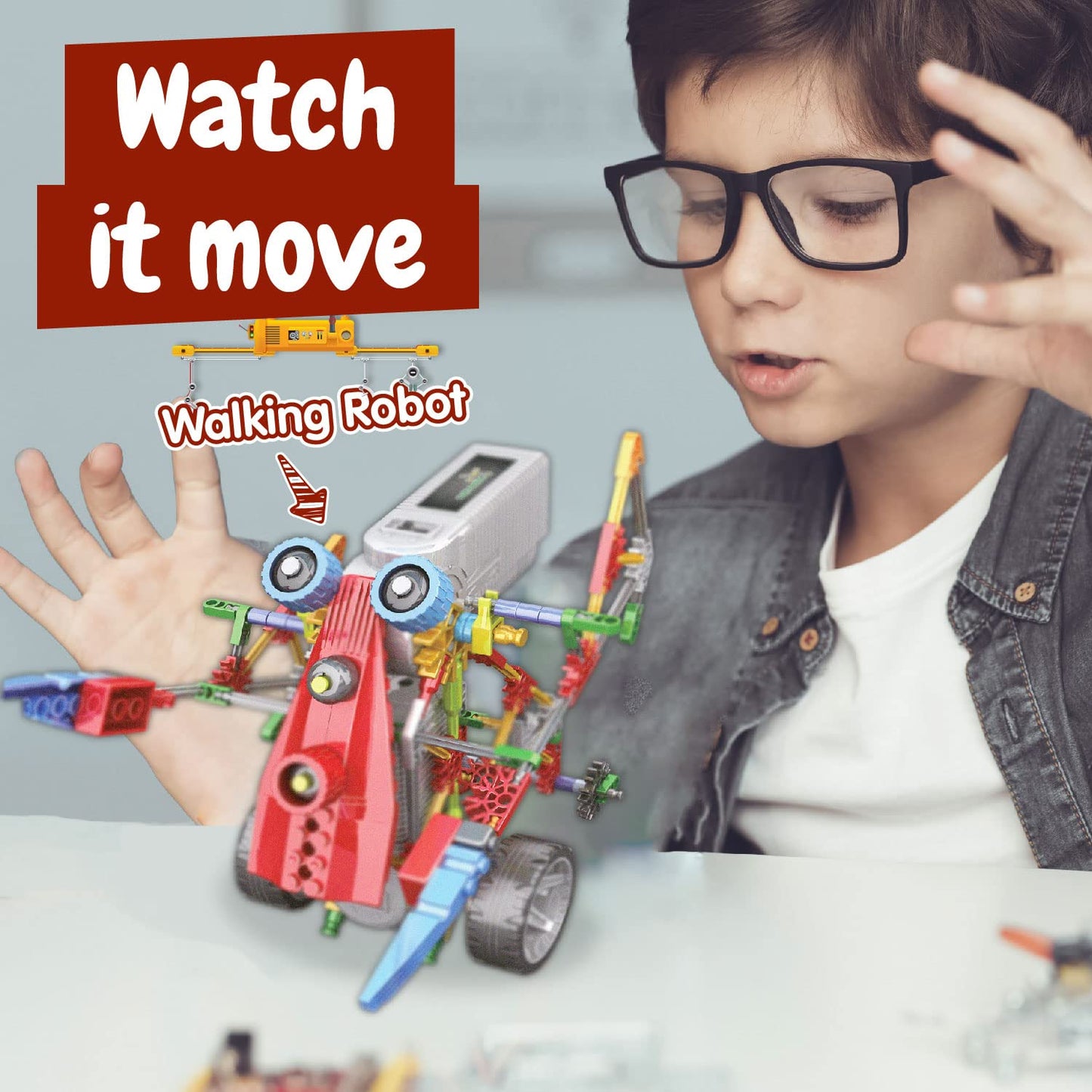 Science4You Robotics Alfabot - Robot Building Kit For Kids, 238 Pieces - Build Your Own Robots And Make Them Move - 3 Different Robots In 1 Toy - Stem Educational Toy For Kids Age 8-14