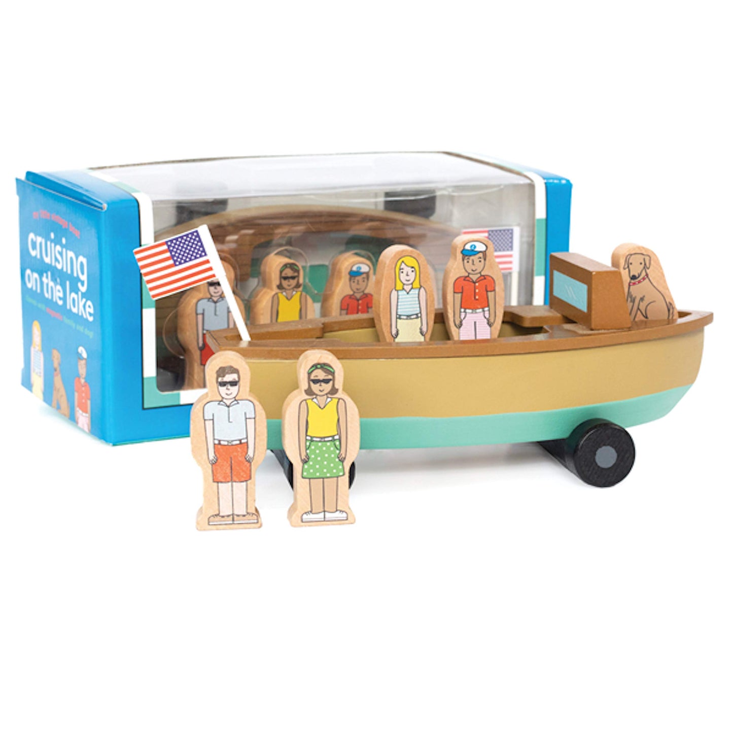 Jack Rabbit Creations Magnetic Vintage Lake Boat