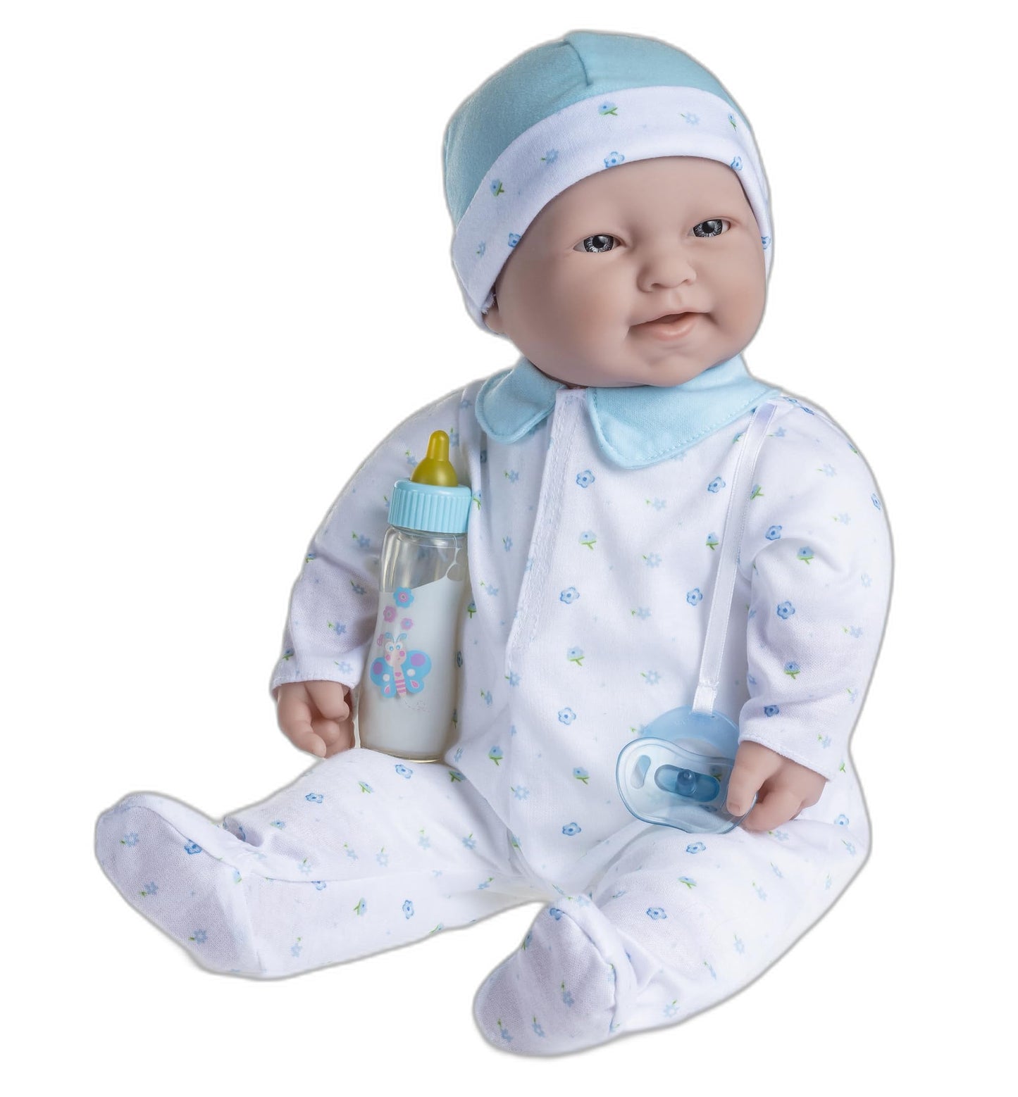 Caucasian 20-Inch Large Soft Body Baby Doll | Jc Toys - La Baby | Washable |Removable Blue Outfit W/ Hat And Pacifier| For Children 2 Years +