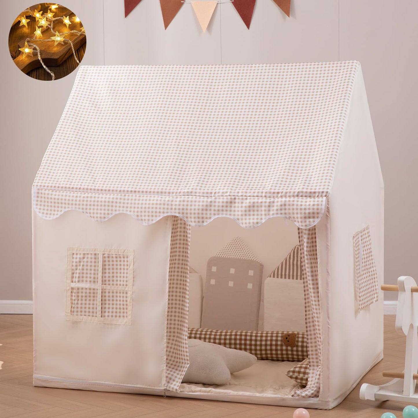 Children'S Play Tent Indoor Children'S Play Tent Boys Girls Princess Toys Small House Outdoor Toddler Playhouse Castle