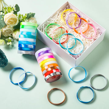 Cyclusive 20 Pieces Rubber Bracelets Solid Color Silicone Wristbands Colored Rubber Stretch Bracelets For Women Men Teen Gifts