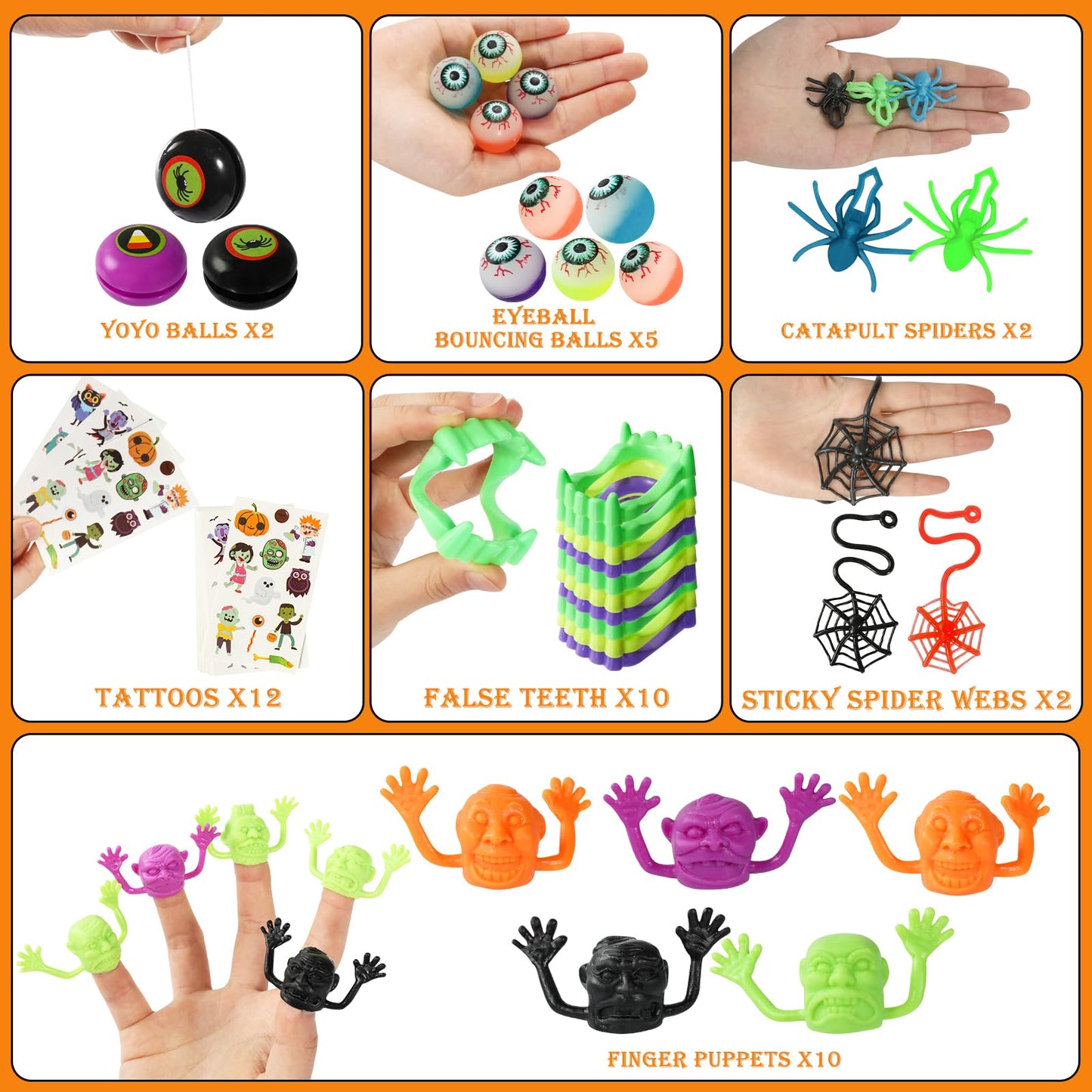 Max Fun 132pcs Halloween Party Toys Assortment for Kids Halloween Party Favors Prizes Box Toy Assortment Classroom Trick Treatin