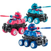 Kidology Transforming Tank Toy Cars For Kids - 3-Pack Friction Powered Military Vehicles With Collision Auto Deformation, Pop-Up