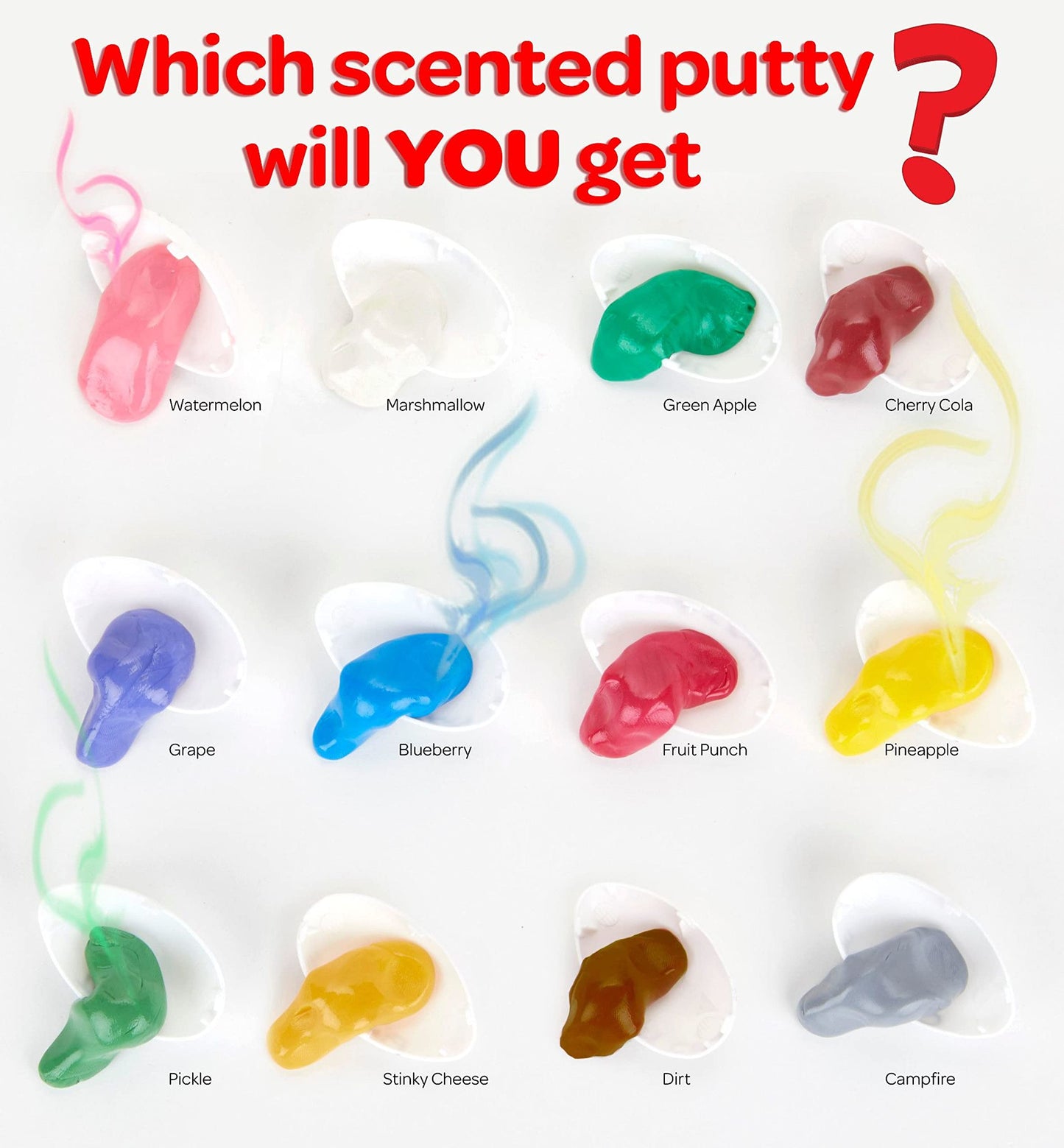 Silly Putty Silly Scents Mystery Egg Pack, Scented Putty, Gift For Kids, 1Ct