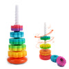 Lbaibb (1 Pcs) Spinning Stacking Toys,Spin Toys For Toddlers 1-3,Strong Abs Plastic,Rainbow Spin Tower,Autism Spin Stack Toys,Suitable For Gifts For Boys And Girls