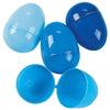 Blue Plastic Eggs - Bulk Set of 144 - Easter Egg Hunt and Party Supplies