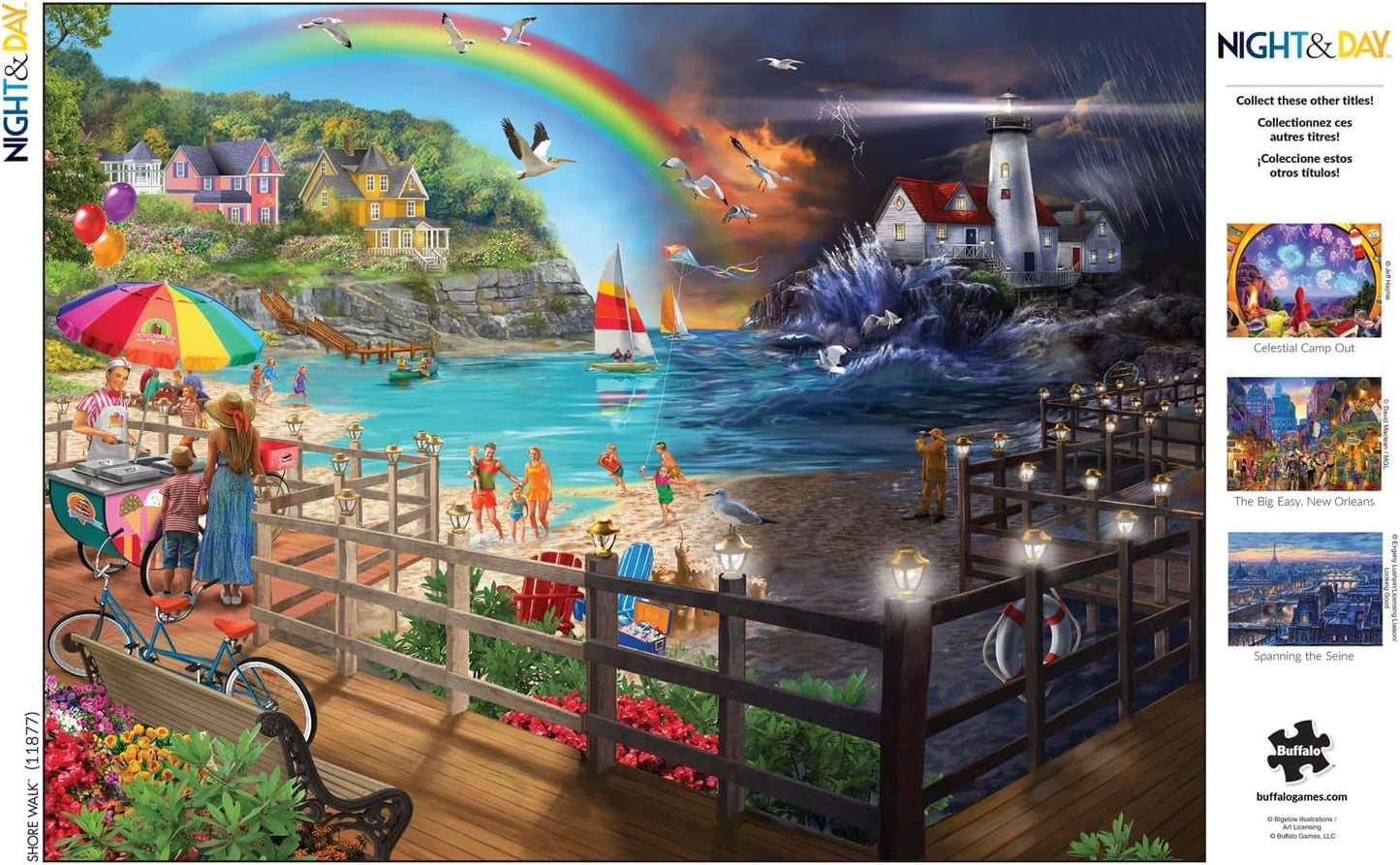 Buffalo Games - Chris Bigelow - Shore Walk - 1000 Piece Jigsaw Puzzle for Adults -Challenging Puzzle Perfect for Game Nights - F