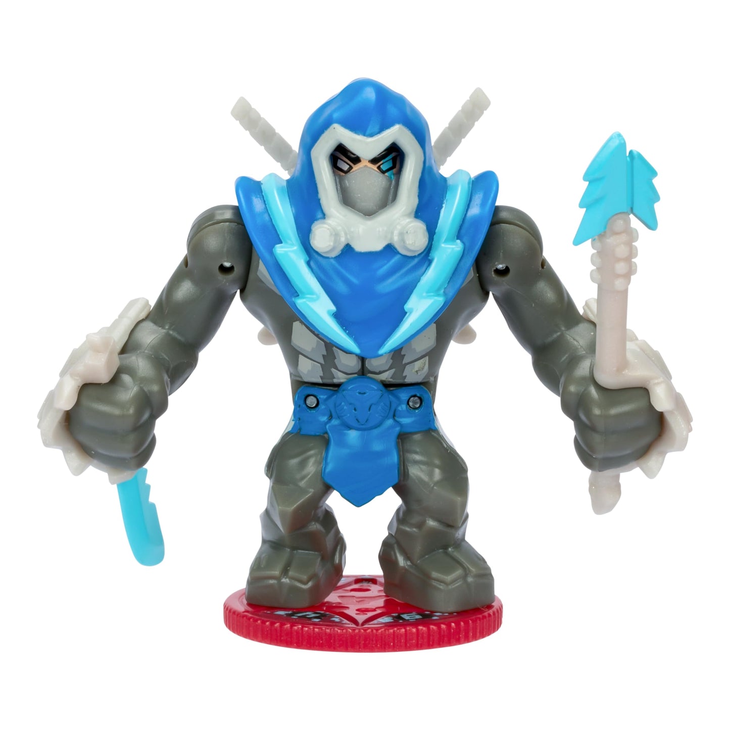Legends of Akedo Ninja Bosses Cyber cutting edge 3 Tall Battling Action Figure with 360 cutting edge Defense and Attack Spin Action Double Defense protective covering That Pops Off When Struck 4 Ninja Bosses to Collect