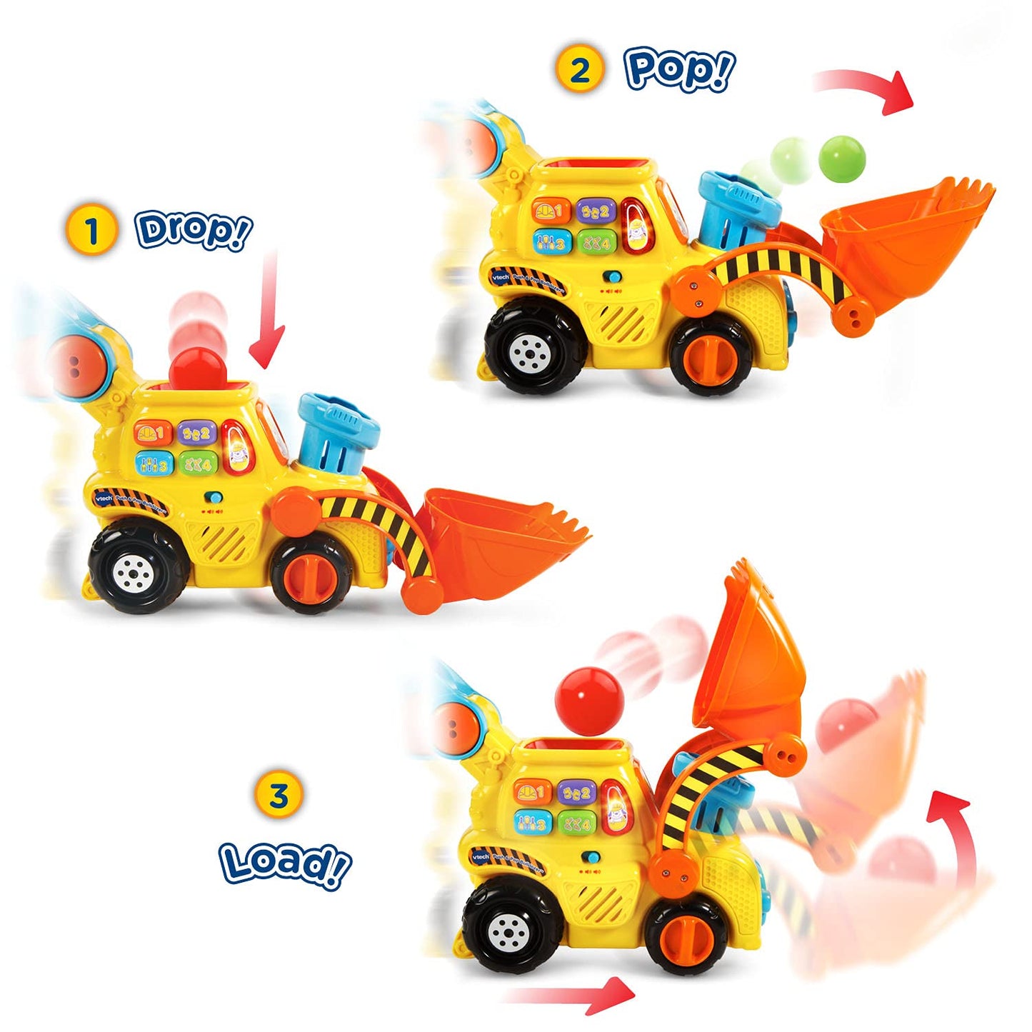 Vtech Pop-A-Balls Push & Pop Bulldozer