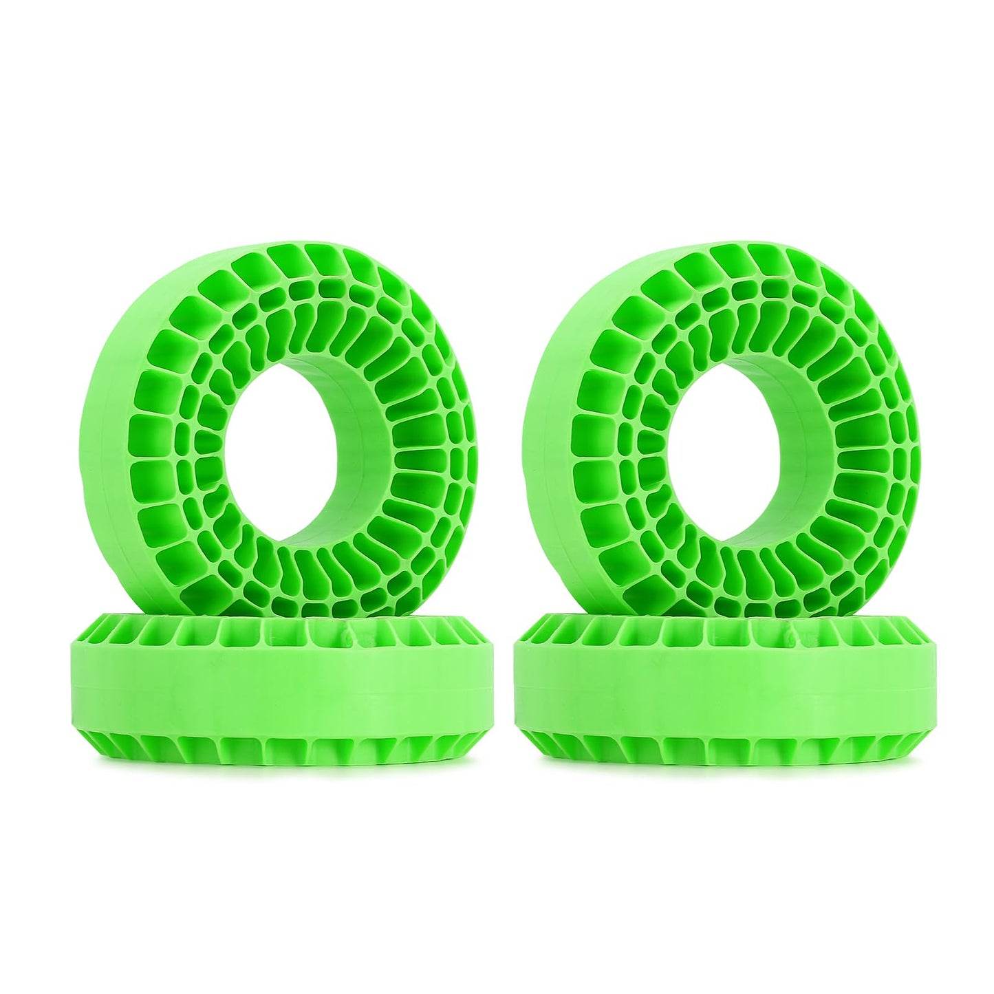 INJORA Silicone Rubber Insert Foam Fit for 118-122mm 4.75'' OD 1.9'' Wheel Tires(Large Green)