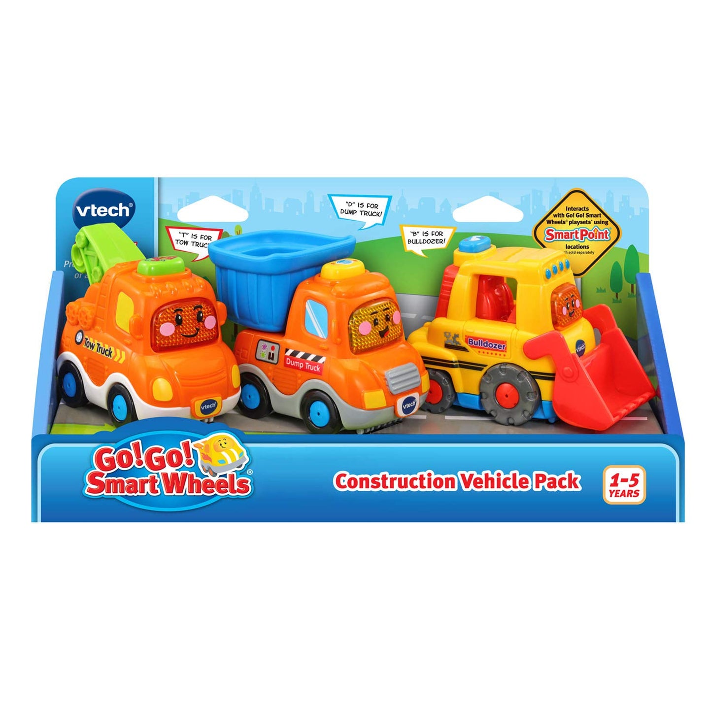VTech Go! Go! Smart Wheels Construction Vehicle Pack