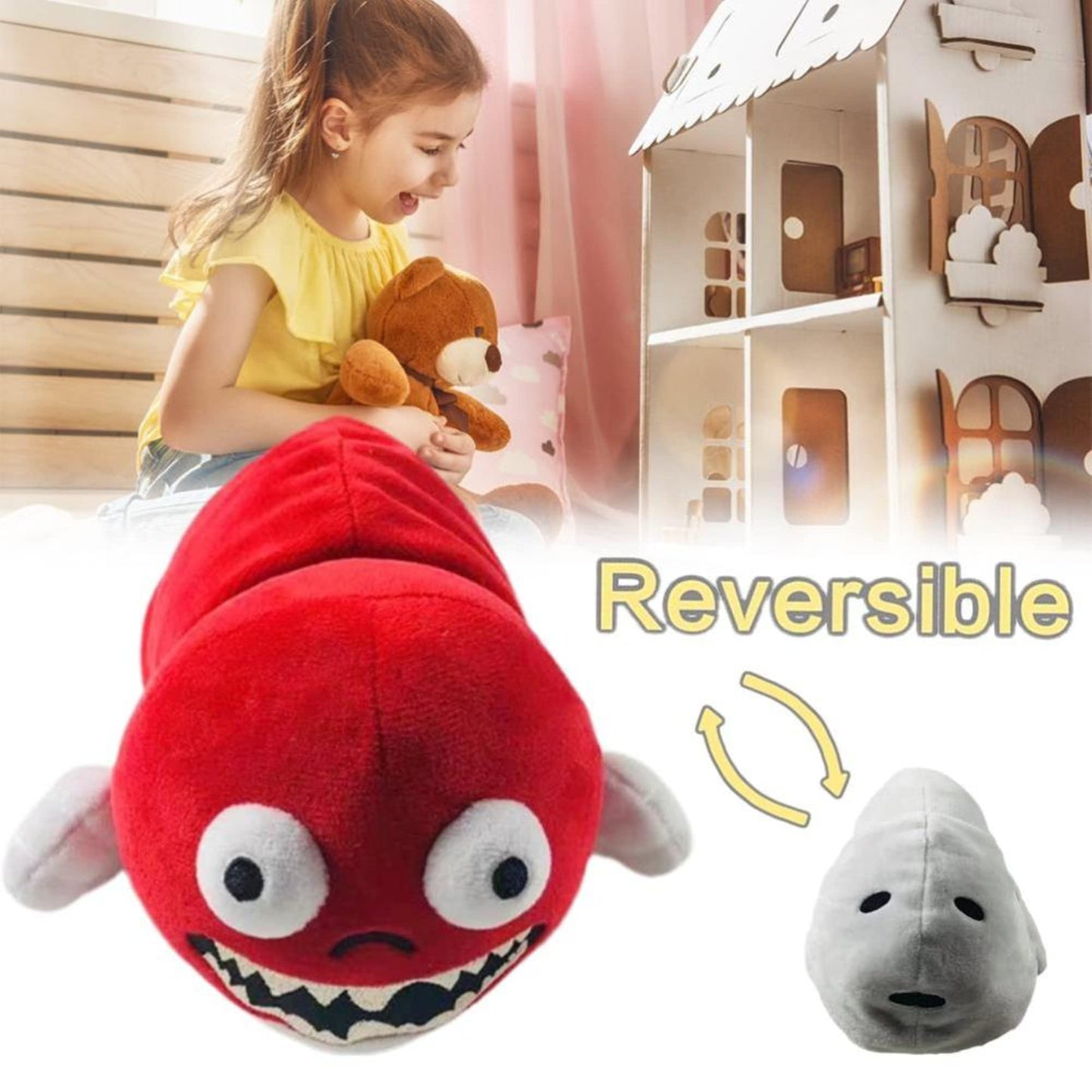 Slime Plush Scp Plush, Bridge Worm Plush Toy 9.8''/25Cm Monster Horror Scary Plush Toy Doll For Kids (C)