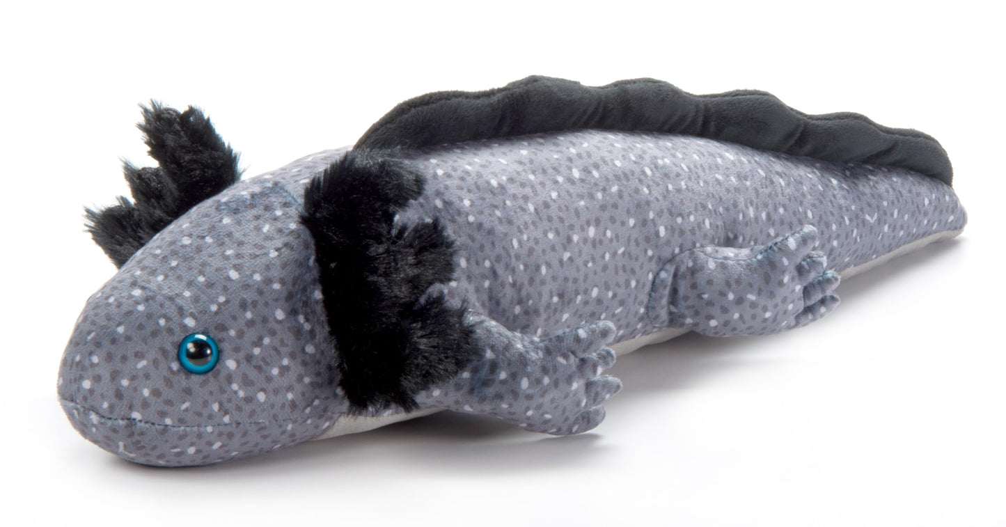 The Petting Zoo Black Axolotl Plush Toy, 21" Medium Stuffed Animal, Polyester, Model 323300, Perfect Gift for Kids