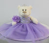Kinnex Collections Quinceanera Doll Teddy Bear 20" Lavender1 Rhinestone B16631-5