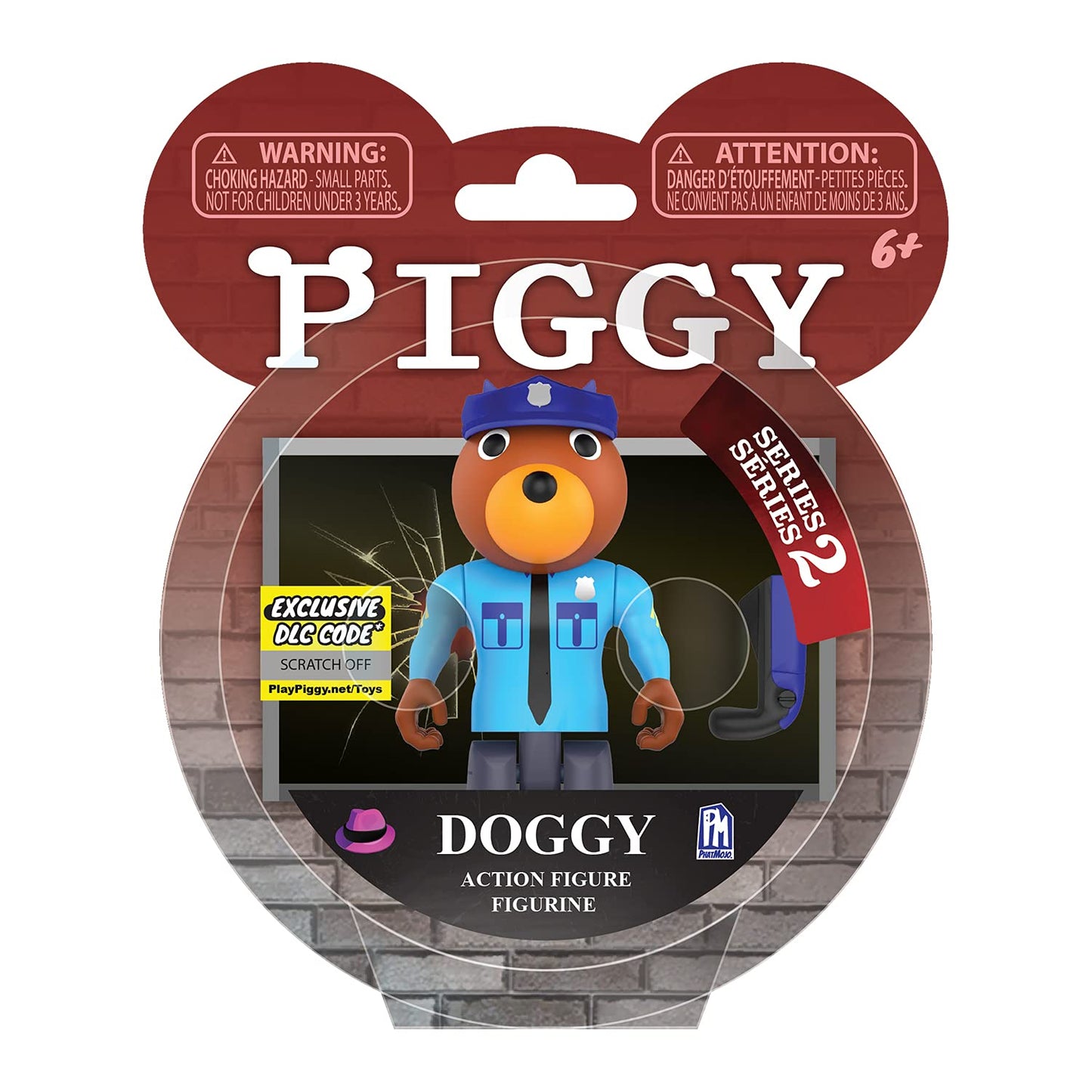Piggy - Officer Doggy Series 2 3.5' Action Figure (Includes Dlc Items)