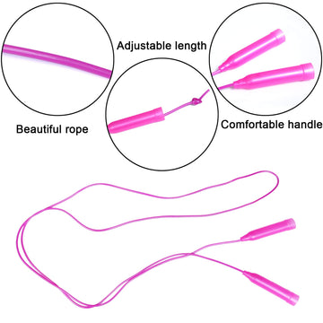 Aneco 10 Pack Kids Jump Rope Set Colorful Outdoor Jump Ropes 7.3 Feet Jumping Ropes Great Birthday Party Sports Activities Favors Gift