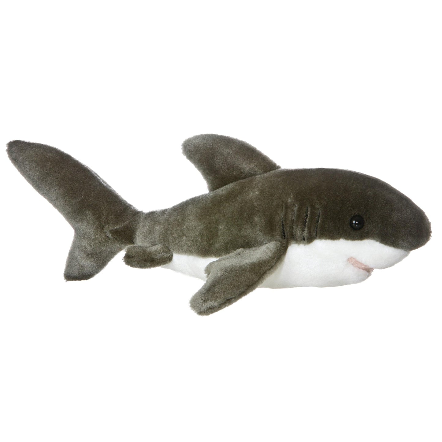 Aurora® Adorable Flopsie™ Tiburon Stuffed Animal - Playful Ease - Timeless Companions - Gray 12 Inches