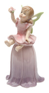 Stealstreet Ss-Cg-20820 Painted Sitting Little Fairy Girl On Purple Tulip Figurine,2 3/8' X 2 1/2' X 4 1/2' H