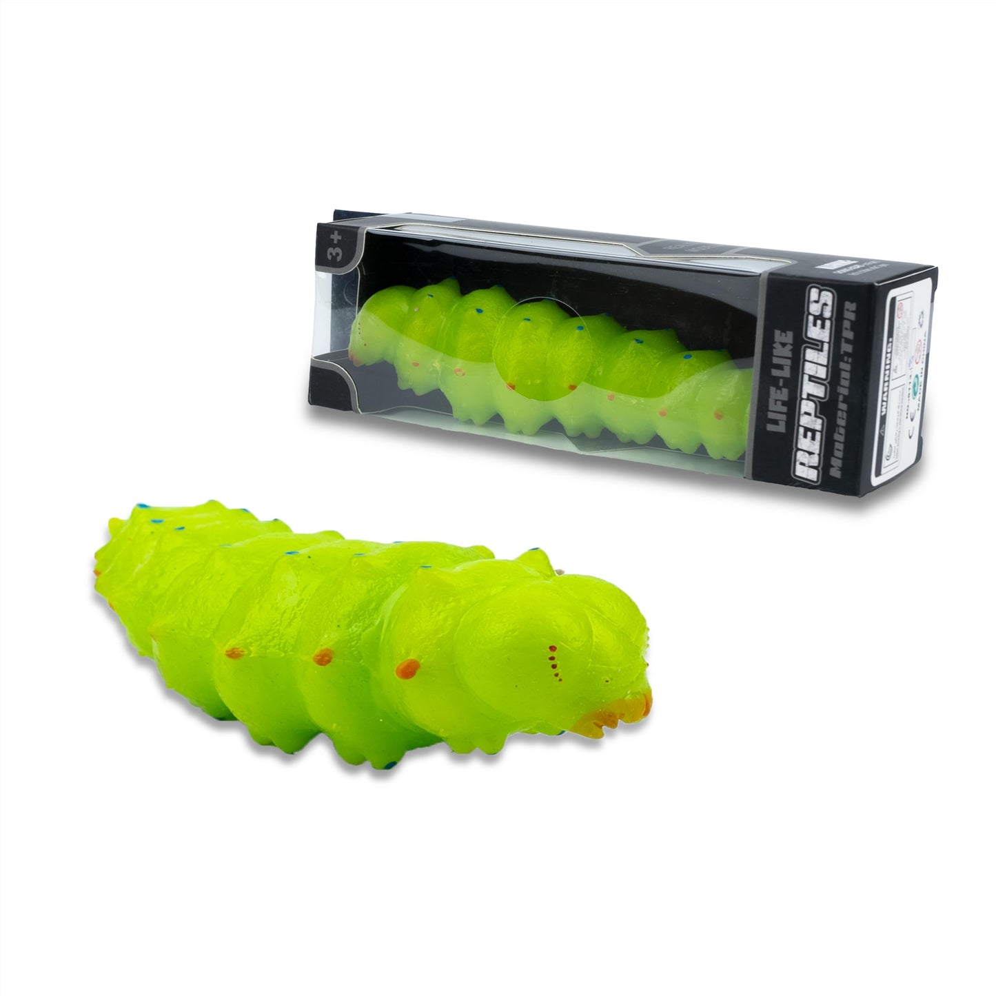 Funscene Soft Rubber Squishy Caterpillar Toy, Tpr Super Stretch Caterpillar Toy For Kids, Squeeze Toys, Perfect For Gifts, Party