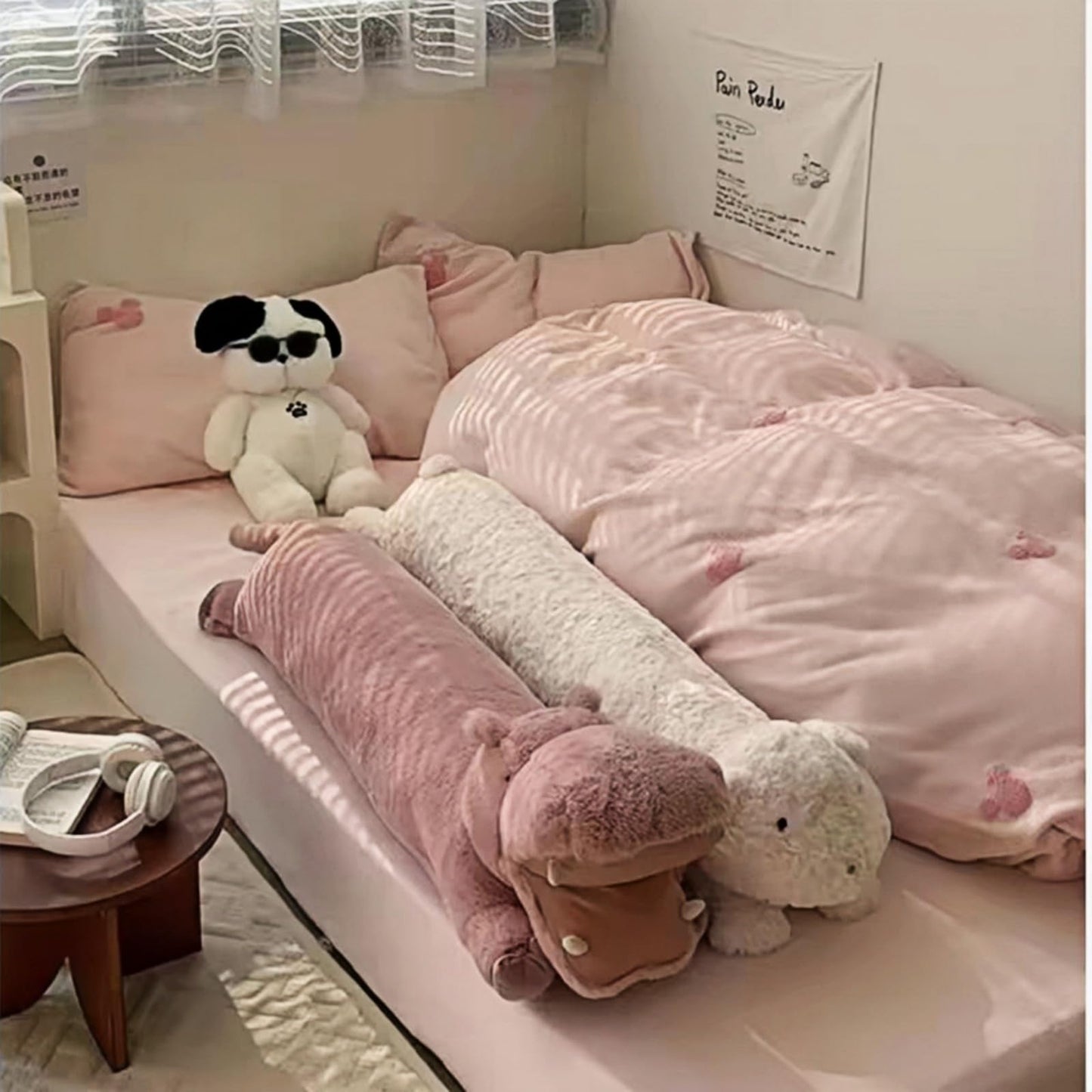 Ryttir Ultra Soft Stuffed Bunny Stuffed Animal Plush Pillow- 40'' Long Fluffy Rabbit Hugging Toy,Hypoallergenic Bunny Toys For K