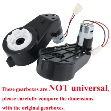 2 Pcs Kids Ride On Car Gearbox 550 12V Motor 35000Rpm, Electric Motor Gearbox Motorcycles High Speed Rs550 Drive Engine Match Ch