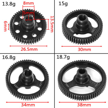 Qloi-Leue Spur Gear 48T 55T 62T 70T 48P Hardened Steel Gears For Traxxas 1/10 Ford Bronco 4-Tec 2.0/4-Tec 3.0 Upgrade Parts (48T