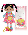 LeyaDoll Personalized Learning Sensory Soft Baby Doll, Montessori Toys for 2-Year-Old Boys Christmas, Birthday Gifts, Plush Doll