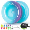 Yoyo Professional K2 Crystal Yo Yo, Responsive Yoyo For Kids Beginners, Dual Purpose Yoyo For Adults Advanced + Unresponsive Yo-