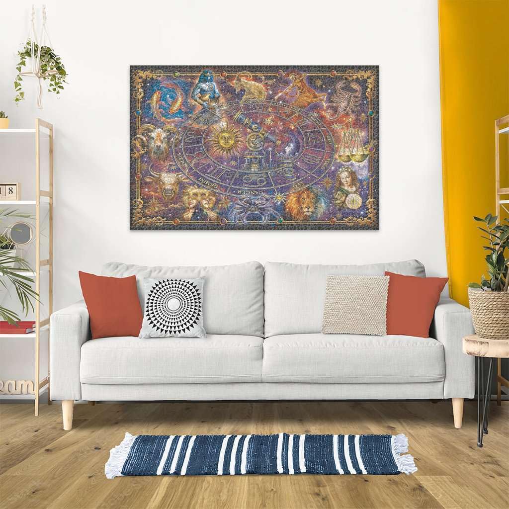 Ravensburger Zodiac 3000 Piece Jigsaw Puzzle - Enthralling Zodiac Illustration | Custom Blueboard | Perfect Interlocking Fit | Vibrant, Matte Finish | Ideal For Advanced Puzzle Enthusiasts