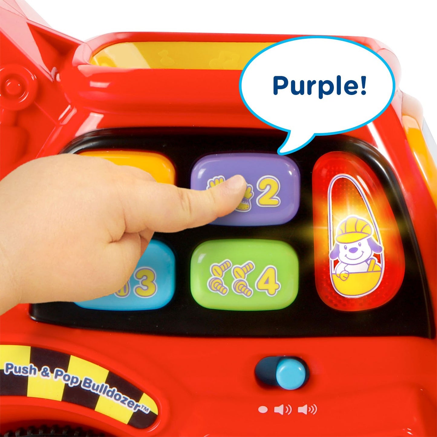 Vtech Pop-A-Balls Push And Pop Bulldozer, Red