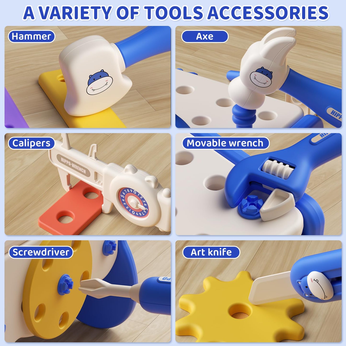 Kids Tool Set, Tool Box Kit for Kids,Toddler Tool Set with Drill,Pretend Play Construction Toys Tools for Boys Girls, Christmas