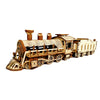 Express Train - DIY 3D Wooden Puzzle Model Kit - Laser Cut Wooden Puzzle Craft Kit, Brain Teaser Educational Building Model Toy