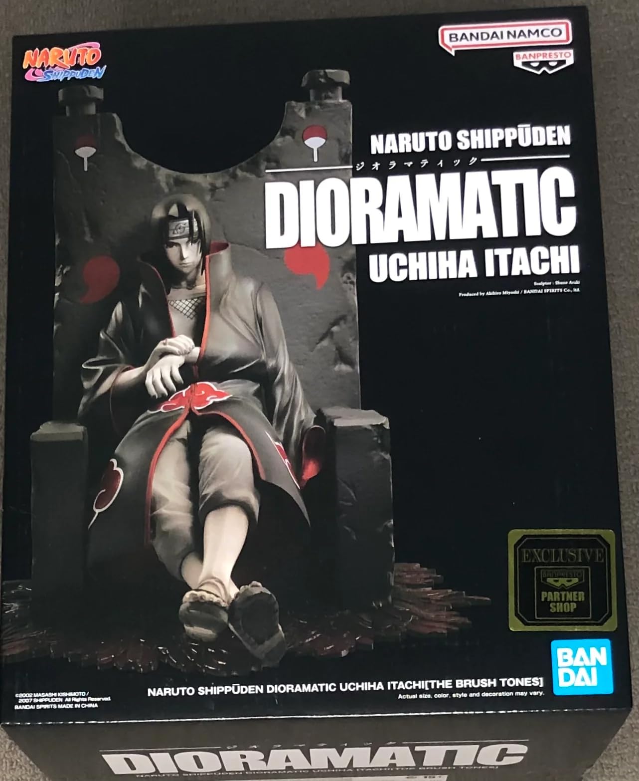 Banpresto - Naruto Shippuden - Dioramatic Uchiha Itachi (The Brush Tones) Statue