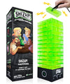 Amped Gamez ShiZap! Illuminated Electric Shock Stacking Block Game - Multicolor, LED Base, Family Fun for Teens & Adults
