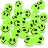 Artcreativity Glow In The Dark Smile Face Bouncy Balls - Bulk Pack Of 36, 1 Inch High Bounce Balls For Kids, Christmas Party Favors, Goodie Bag Stuffers For Boys And Girls