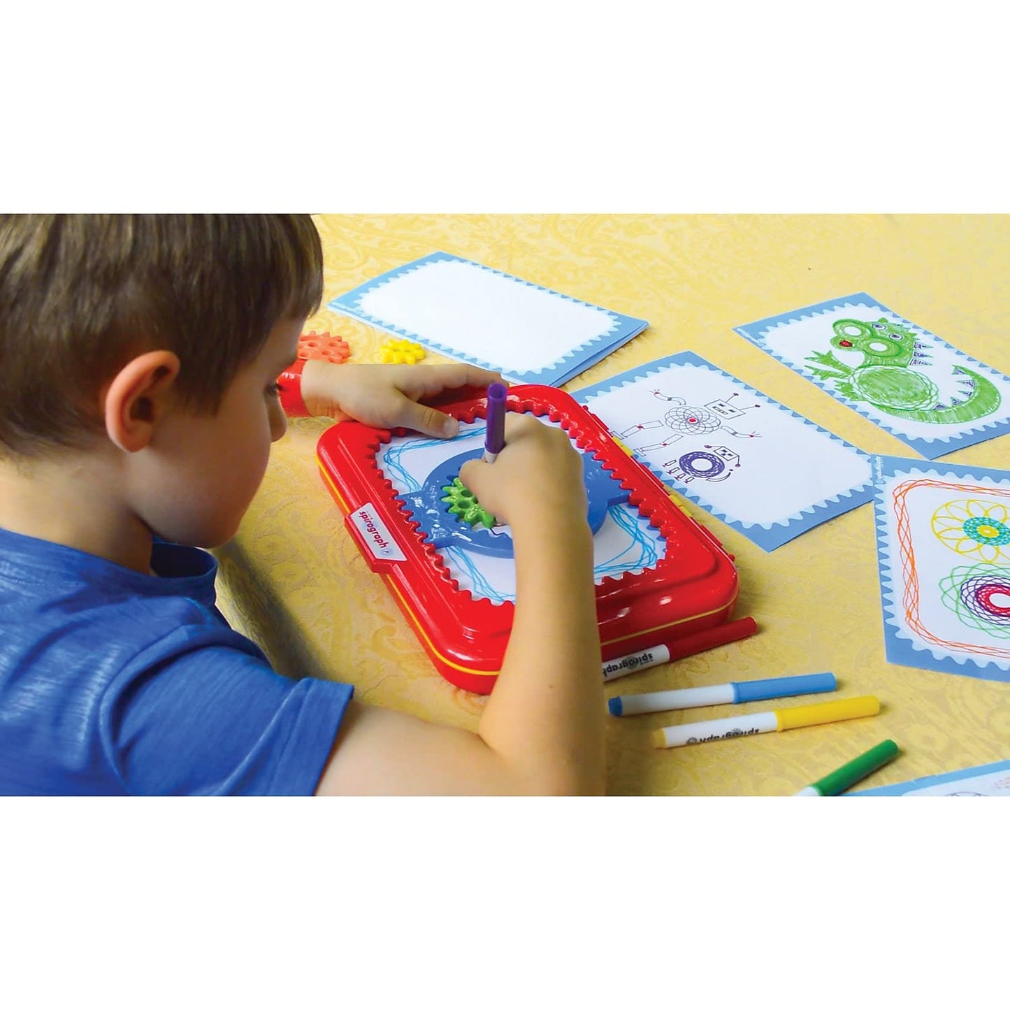 Spirograph Jr. - Jumbo Sized Gears - Arts And Craft Design Kit For Smaller Hands - For Ages 3+