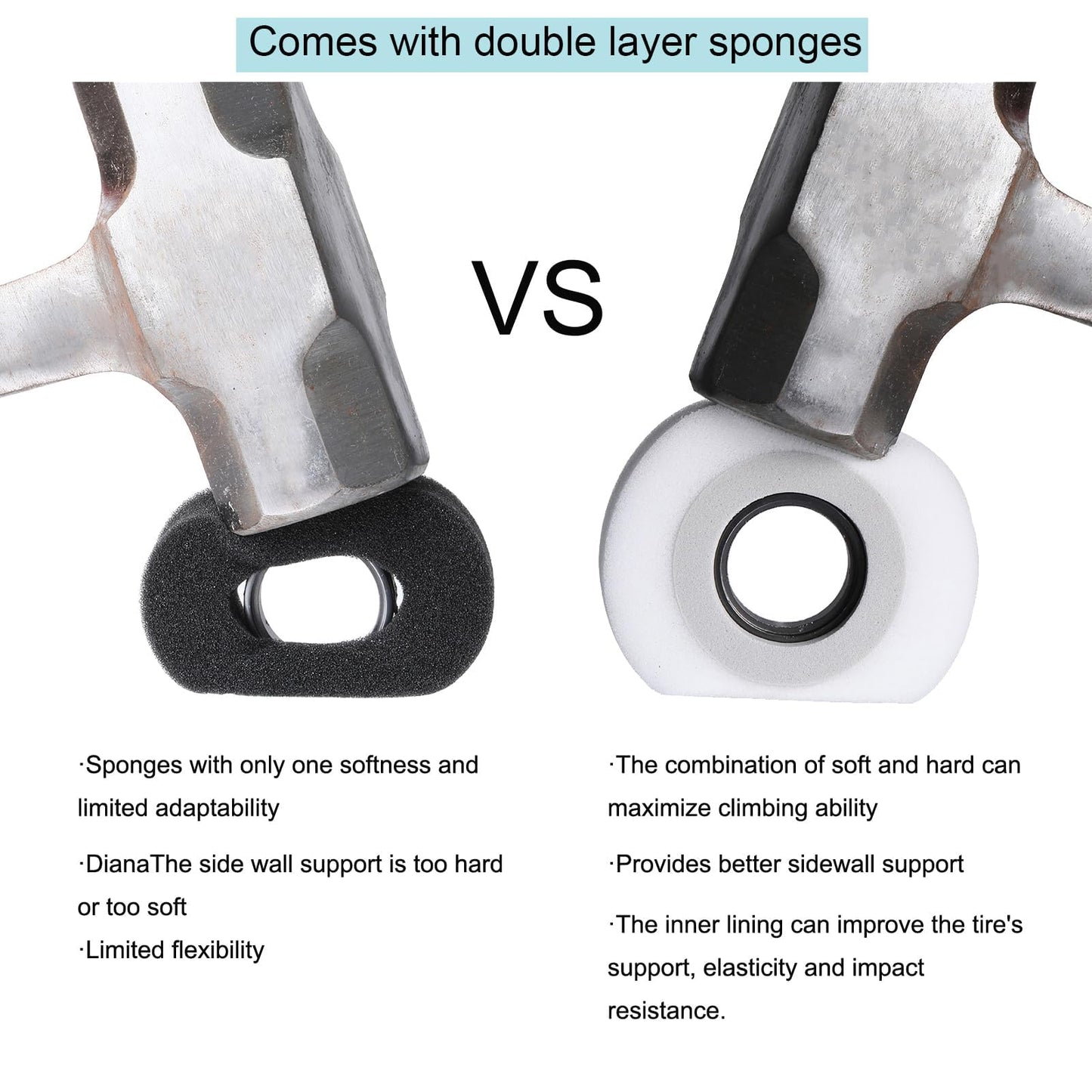 Super Large Soft Sticky 1.0 Crawler Tires 68 * 26Mm For 1/18 1/24 Rc Crawler Car Axial Scx24 Fms Fcx24 Ax24 Upgrade Wheel, Comes