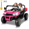Hikole 2 Seater Ride On UTV Car for Kids, Two Seater Kids Electric Dump Truck Car w/Remote Control, 2X200W Motors, Electric Dump
