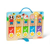 Melissa & Doug Wooden Daily Routines Chart for Kids 3+ - Multi-color, FSC Certified, Model 50893, 12" x 9" x 1.2"