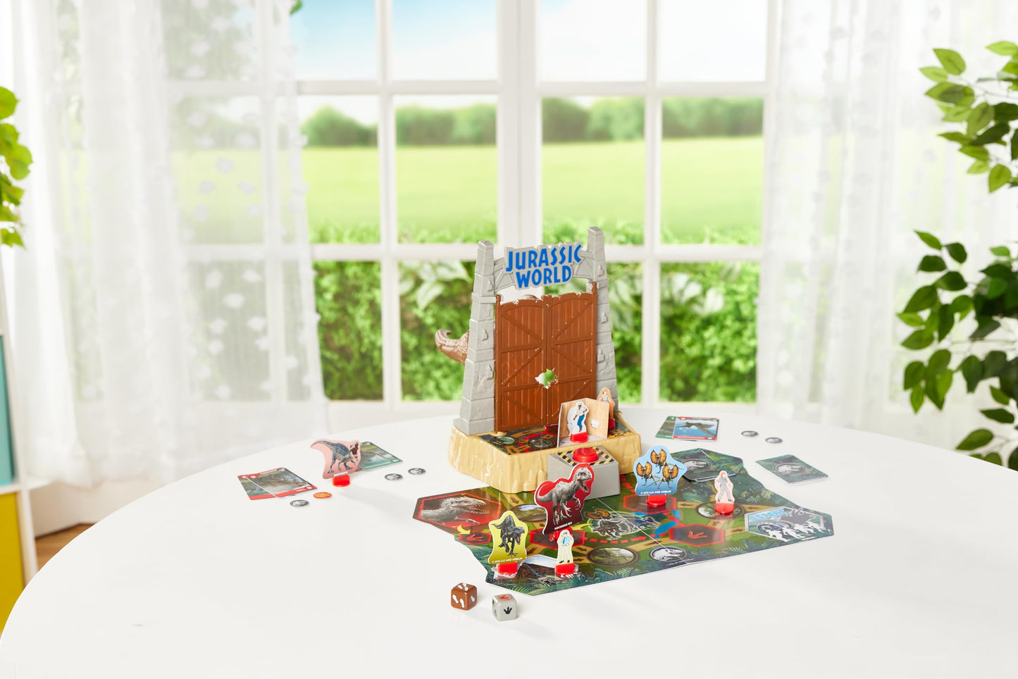 Epoch Games Jurassic World T. Rex Panic - Action-Packed Tabletop Dinosaur Game For Ages 5+